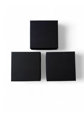 Classic Black Jewelry Gift Boxes - Set of 3